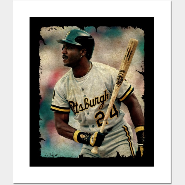 Barry Bonds in Pittsburgh Pirates Wall Art by PESTA PORA